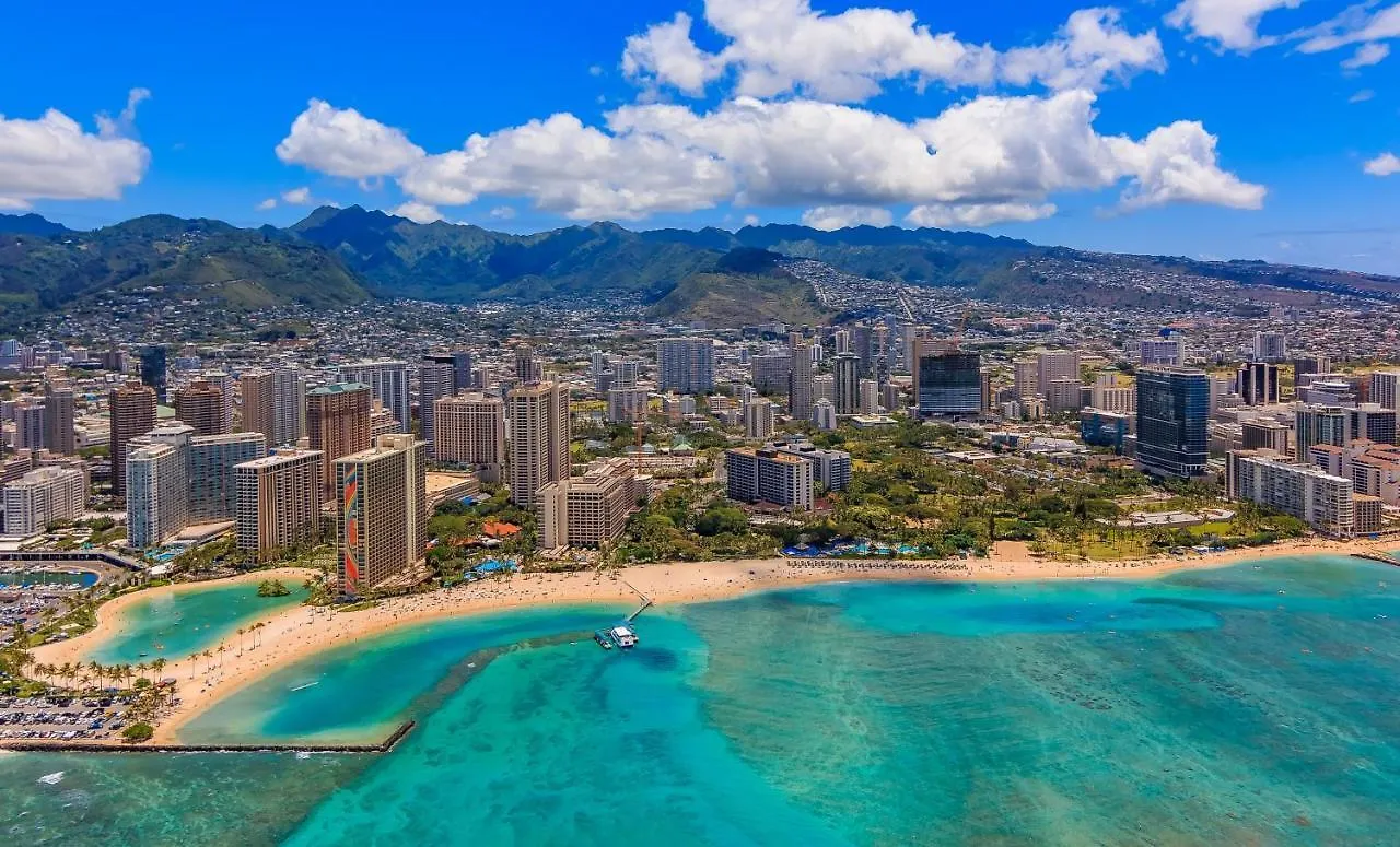 Hawaiian Monarch 3707B Condo Гонолулу Апартаменты
